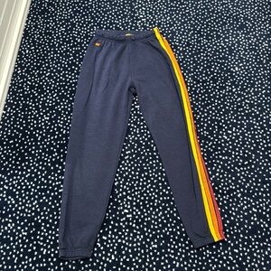 Aviator Nation | 5 STRIPE SWEATPANTS | Navy